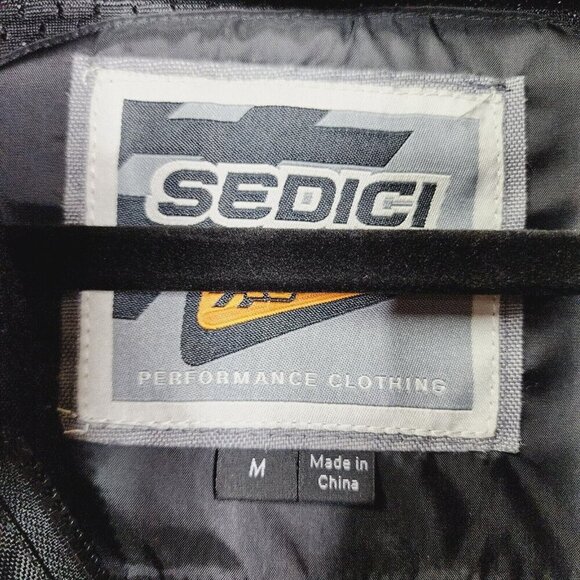 SEDICI Mesh Motorcycle Jacket Black Red White Mens Medium MISSING ARMOUR - Picture 8 of 16